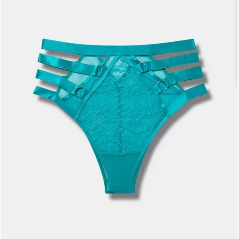 Torrid High-Rise Strappy Vixen Panty - lapis color (Torrid size 3 = 3x/22-24)
